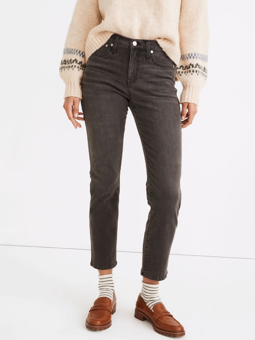 Madewell Petite Mid-Rise Stovepipe Jeans